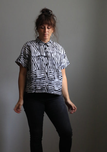 Kisi Box Shirt - Black Legon